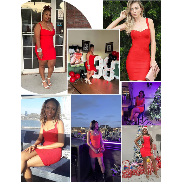 Сукня-боді Bodycon з віскози Meilun без рукавів, червона/для відпочинку, однотонна (Getaway Solids)