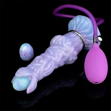 Анальний плагін Axcroo з силікону з 5 кулями, надувний анальний плагін-яйце, перлини для анусу, дилдо, стимуляція простати, SM іграшки для жінок та чоловіків