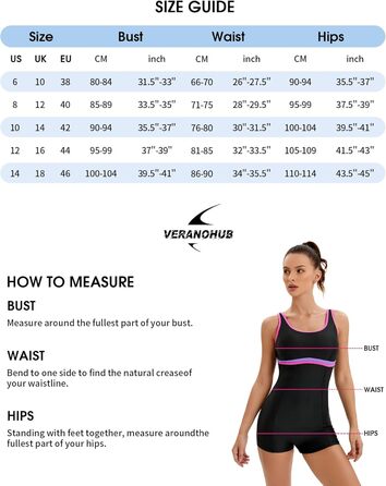 Спортивний купальник для жінок, цілісний, Racerback/U-Back, Body Shaping, чорний/рожевий, розмір 46