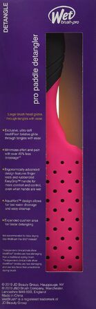 Щітка для волосся Wet Brush Pro Paddle Detangler Purple — розплутуюча гребінець з ергономічною ручкою EasyGrip та гнучкими щетинками Intelliflex, лімітована серія