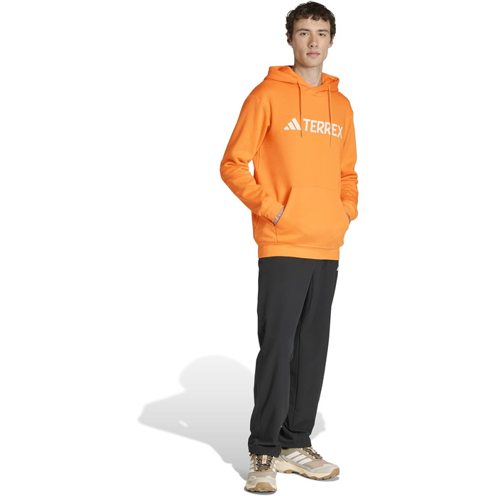 Чоловічий худі Adidas Terrex Multi Large Logo (розмір M, колір Pure Tangerine) — спортивна кофта з капюшоном