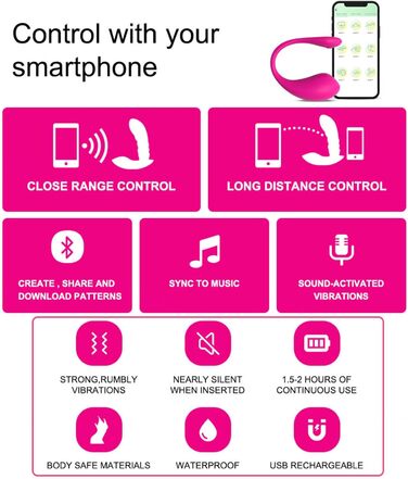 Вібратор з дистанційним керуванням, 9 режимів вібрації, анальний дildo, іграшка для дорослих для пар, рожевий