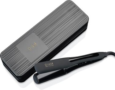 Професійний цифровий випрямляч для волосся Diva Pro Styling Wide — широкі керамічні пластини, рівномірний розподіл тепла, чорний