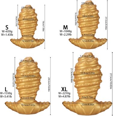 Анальний дildo Jomyu з силікону, великий розмір, конічна форма, T-подібна основа, для чоловіків та жінок