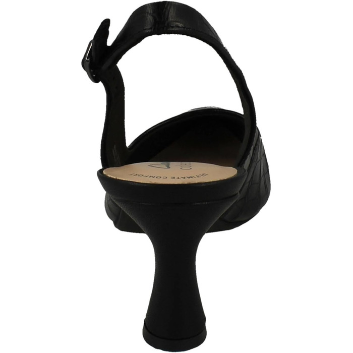 Жіночі туфлі Clarks Kataleyna Step чорного кольору з текстурою під крокодила, розмір 39.5 EU