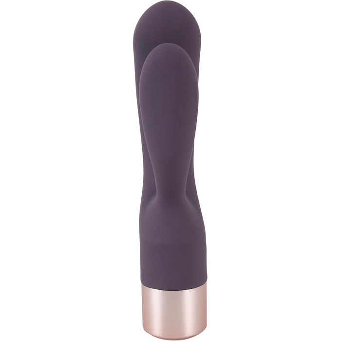 You2Toys Elegant Vibrator Double Vibe - вібратор Double Vibe Elegant від You2Toys, двофазний вібратор для жінок та пар, 10 режимів вібрації, фіолетовий/рожеве золото