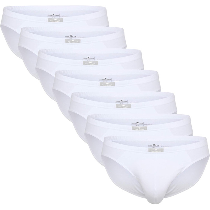 Сліпи TOM TAILOR для чоловіків, комплект з 8 шт, 100% бавовна, білий