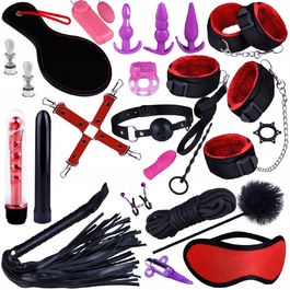 BDSM-набір Ero-Bull, чорний, 28 елементів