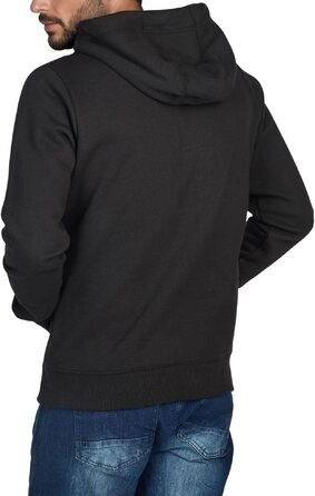 Чоловіча толстовка на блискавці з капюшоном riverso RIVNoah, Regular Fit, чорна, розмір 5XL
