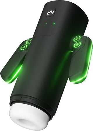 Електричний мастурбатор для чоловіків з подвійним руків'ям, 5 режимів всмоктування, 5 телескопічних відстаней та 10 вібрацій, реалістична 3D-структура вагіни