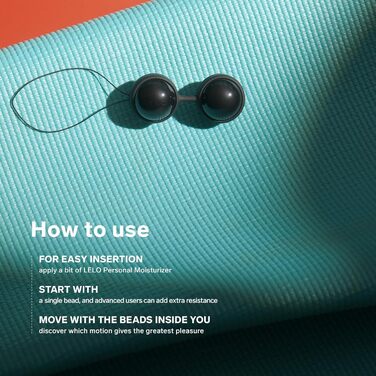 LELO Beads Noir Premium Edition: масажер для вагіни з силікону, тренажер для м'язів тазу, преміум-якість