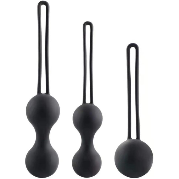 3 шт. Вагінальні кульки-перлини з силікону для жінок - тренажер для зміцнення м'язів, сексуальна іграшка