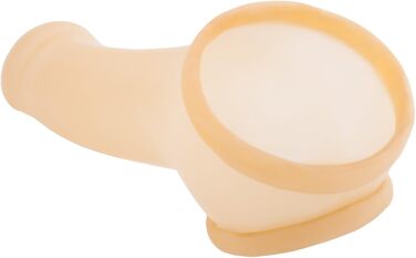 TOYLIE Latex Penis Sleeve (13 см) - Прозорий презерватив для пеніса з кільцем та виразною головкою - Зроблено в Німеччині
