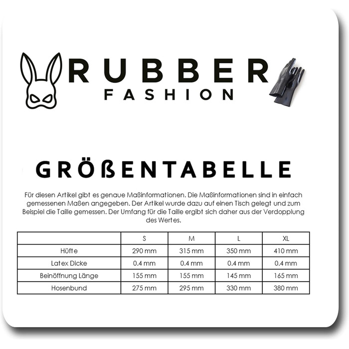 Латексний сліп з кроком Rubberfashion - панчохи з латексу з отвором, чорний, 0.4 мм (для жінок та чоловіків)