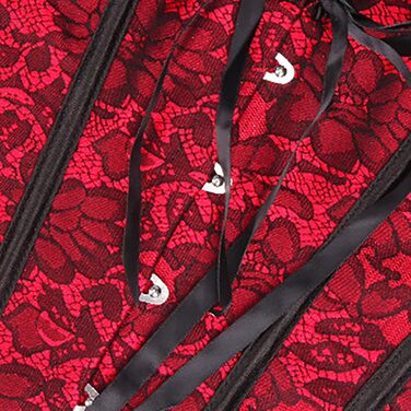 Корсетний топ CSKJ для жінок: готичний, вінтажний, з мереживом, повномірний, для повного бюсту, з кісточками, бавовна, формальний, весільний, на Хелловін, для карнавалу