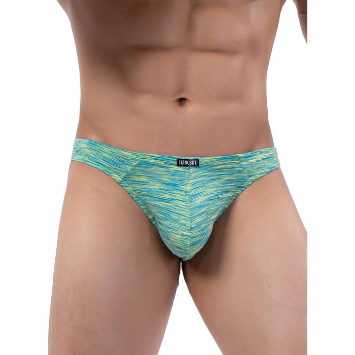 Танга чоловічі iKingsky, швидке сохнення, низька талія, кольорові, для чоловіків (L, Зелений)