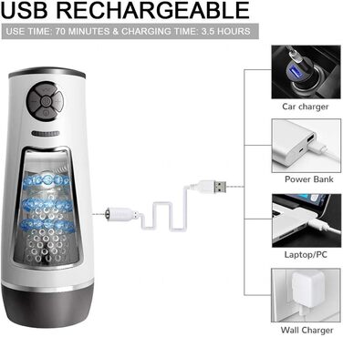 Масажер для чоловіків з 10 режимами вібрації. Автоматичний масажер для чоловіків. Інтимні іграшки для чоловіків