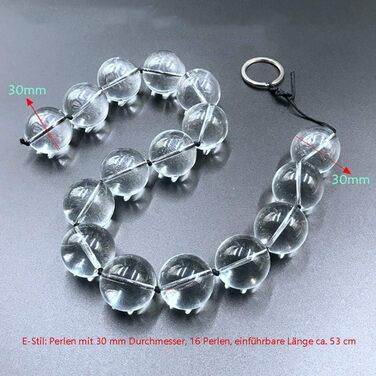 Анальні кулі з кришталю Jinqian для жінок: кулі, ланцюжок, вагінальні кегельні кулі