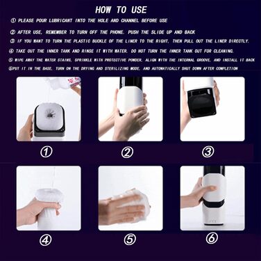 Електричний мастурбатор для чоловіків з 8 рівнями телескопічності та 5 режимами вібрації - ABS+PC+Гума+TPE