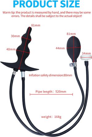 Анальний плагін TYDAY з силікону для BDSM-ігор: анальдуше, стимуляція простати, для чоловіків та жінок