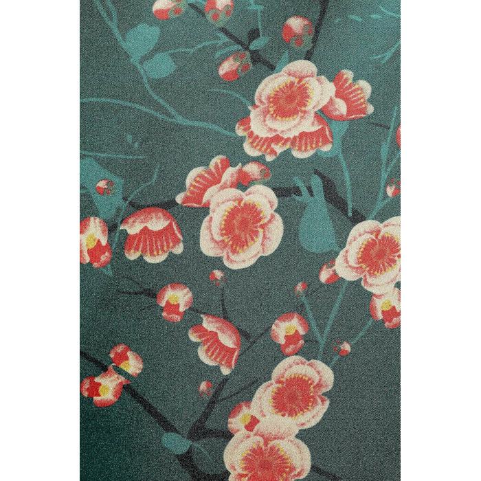 Халат жіночий довгий шовковий сатин, Kimono з принтом павича, BABEYOND, 135 см