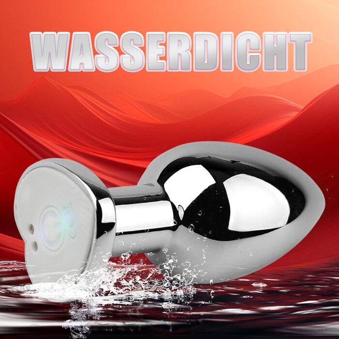 Анаlvibrator ChicLSQ з LED підсвіткою та пультом дистанційного керування Bluetooth, 9 режимів, нержавіюча сталь, для чоловіків та жінок