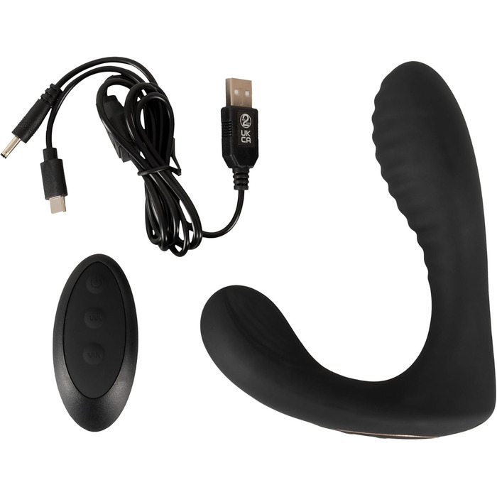 Вібратор Intense Rabbit Schwarz 4,3 см (Простатовий плагін)