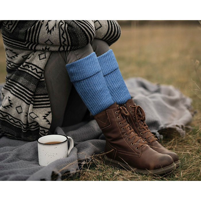 Комплект Pako Jeans синій універсальний: шапка, шарф-труба, рукавички та гетри