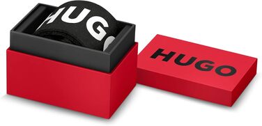 Чоловічий аналоговий кварцовий годинник HUGO First Collection, чорний сталевий ремінець