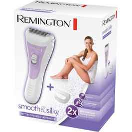 Жіноча бритва Remington smooth&silky WSF5060 для обличчя та тіла, з насадкою для бікіні та Aloe Vera, для вологого та сухого гоління, білий/фіолетовий