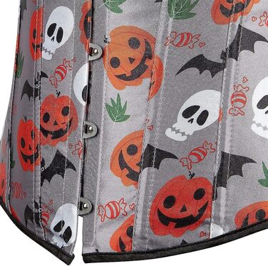 Жіночий корсет ADELCE з квітковим принтом, сірий, 4XL, вінтажний стиль, для створення сексуального образу