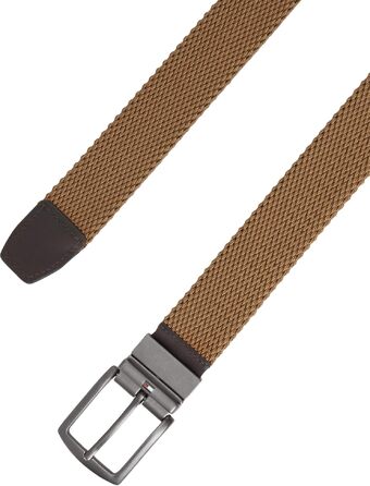 Чоловічий ремінь Tommy Hilfiger Denton Elastic Rev (Vintage Camel), шкіряний двосторонній, розмір 105