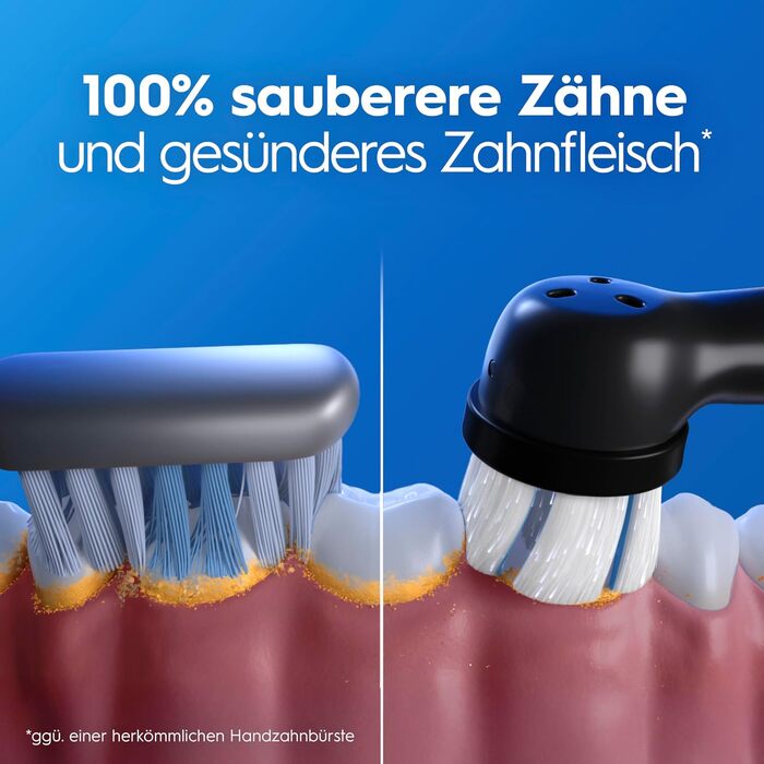 Електрична зубна щітка Oral-B iO Series 3 Matt Black (Чорна), 3 режими чищення, насадка та дорожній футляр у комплекті