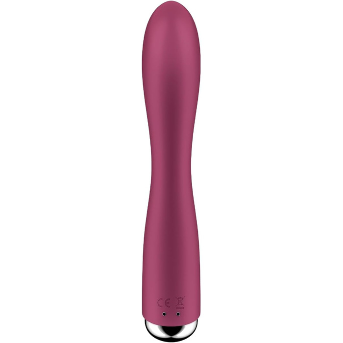 Satisfyer Spinning Rabbit - вібратор-зайчик | Стимуляція G-точки та клітора | Іграшка для дорослих з силікону | 12 вібрацій та 5 програм обертання | (Полуниця)