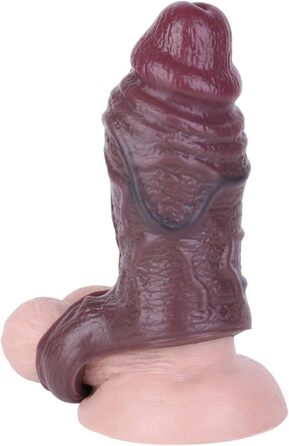 Каферей: Реалістична погуберна для чоловіків з кільцем, для збільшення та подовження пеніса, з рідкого силікону