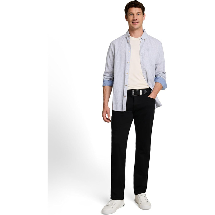 Чоловічі джинси Tom Tailor TTMARVIN Straight з ефектом Stretch, чорні (32W / 32L)