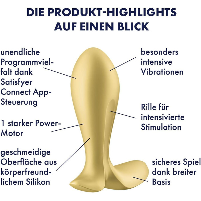 Анальний вібратор Satisfyer Intensity Plug - водонепроникний (IPX7) | Сильний, з пультом керування | Силікон для чоловіків та жінок