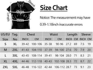 Чоловіча сорочка з лакованої шкіри, Wetlook, коротка, чорна - AIEOE
