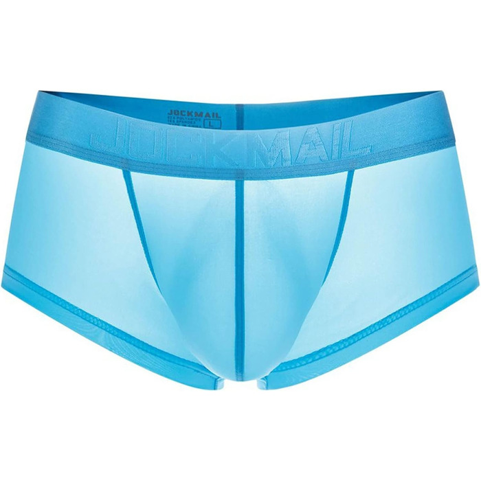 Чоловіча труси боксер з м'якої тканини, дихаюча, ретро-стиль, 7 шт. в упаковці (XXL, блакитний)