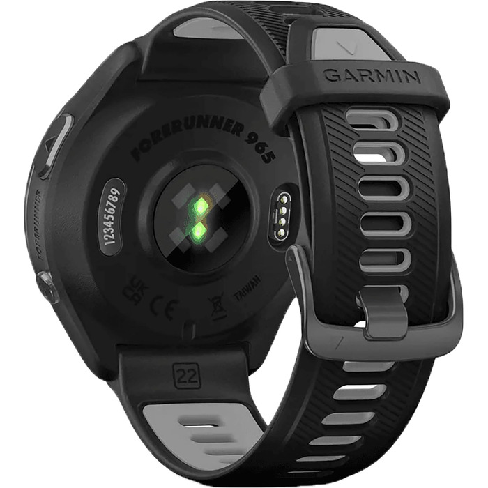 Смарт-годинник Garmin Forerunner 965 DLC Titan GPS, чорний/світло-сірий, унісекс