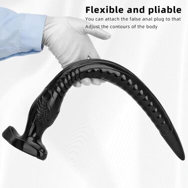 Анальний секс-іграшка з сильним присоском (Medium) – гнучкий, з ПВХ, великий розмір