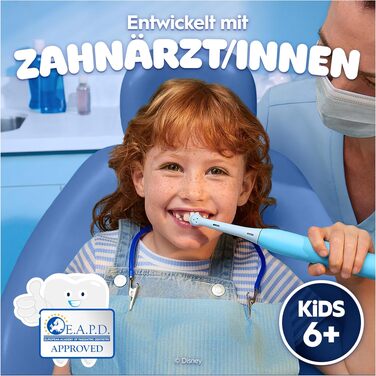 Електрична зубна щітка для дітей Oral-B iO Series 2 Stitch Blue, 3 режими чищення, рожева, з дорожнім футляром та 1 насадкою