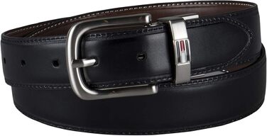 Двосторонній шкіряний ремінь Tommy Hilfiger Adaptive для чоловіків, коричневий/чорний, розмір 30