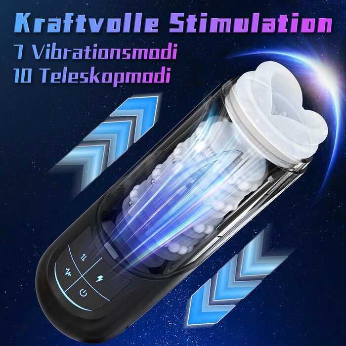 Електричний мастурбатор Leishen для чоловіків з масажними кульками - 10 режимів зсуву та 7 вібрацій