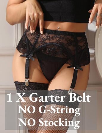 Спідниця-гольф жіноча мереживна, з 4 широкими бретелями, великі розміри XS-4XL, чорна