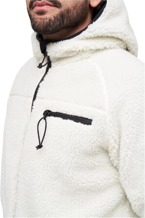 Чоловіча робоча куртка Brandit Teddyfleece Worker Jacket, біла, розмір XXL