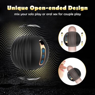 Електричний мастурбатор-чаша YcsLust з 8 режимами ротації та функцією імпульсу, 3D вагіна, для чоловіків, силіконовий секс-іграшка