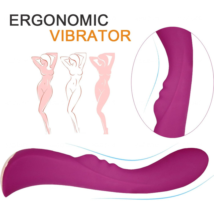 Вібратор Rabbit для стимуляції G-точки та клітора, 10 режимів, червоний