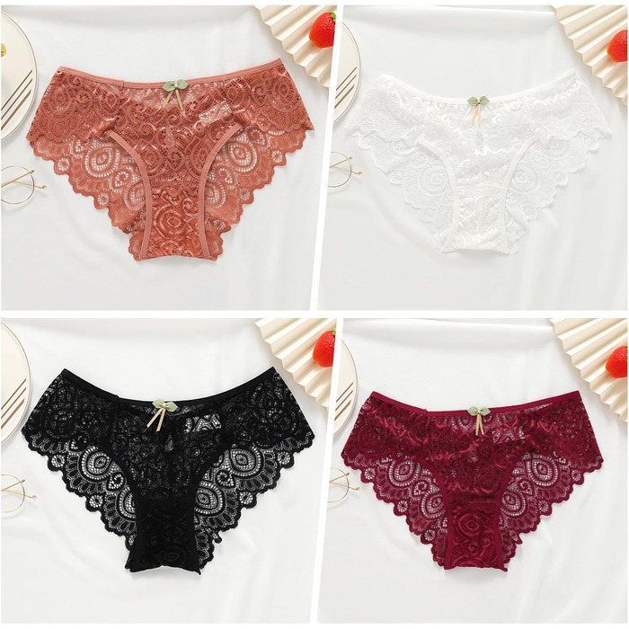 5 шт. Танга з мережива Daen, сексуальна жіноча білизна, труси, сліпи, шорти-бразильяно, безшовні боді, спідня білизна, розмір XL