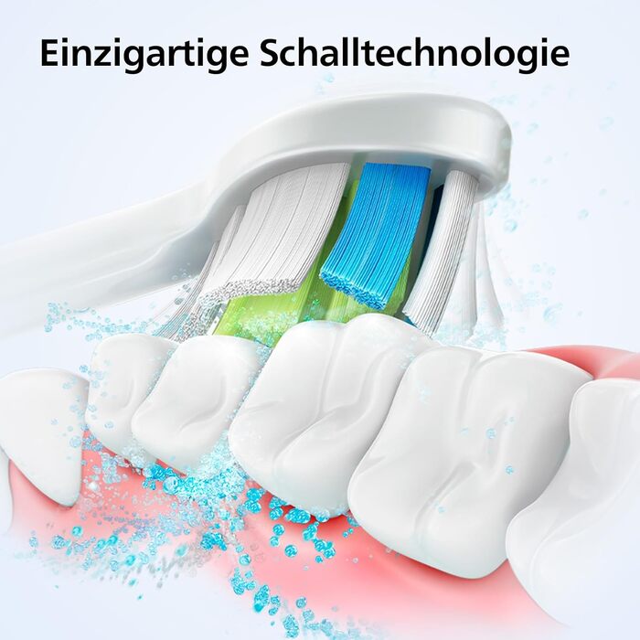 Електрична сонічна зубна щітка Philips Sonicare 4100 (HX3683/33) для дорослих, біла, з насадкою Optimal White, дорожнім футляром та USB-зарядним пристроєм